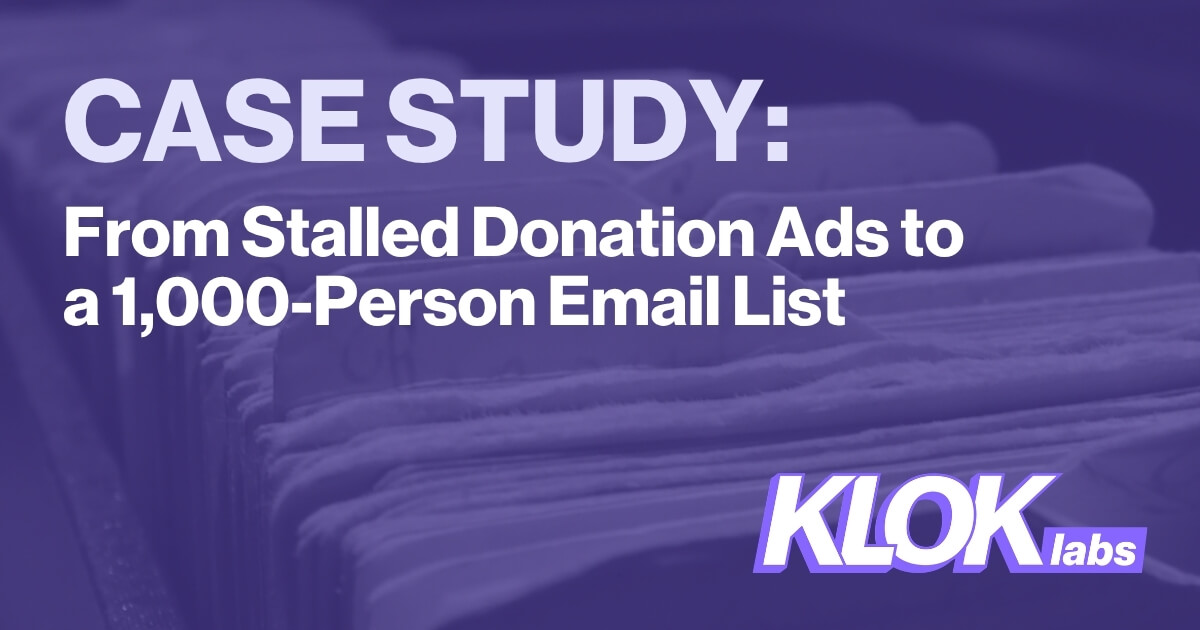 donation ads and email list building for veteran nonprofit case study thumbnail image