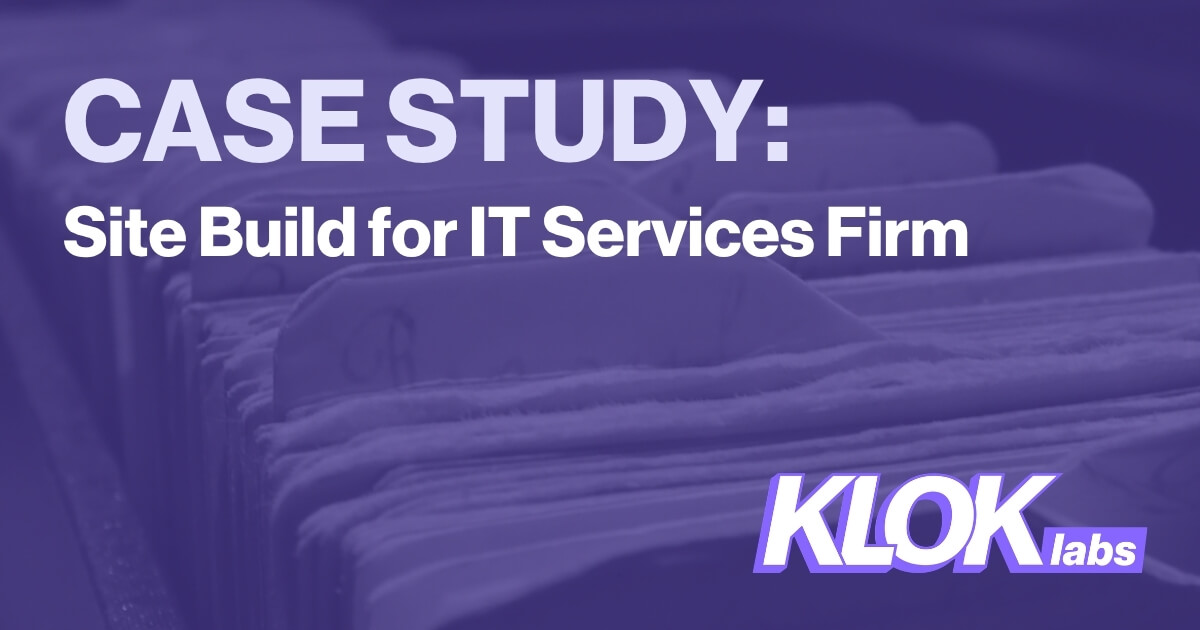 website rebuild for it services firm case study thumbnail image
